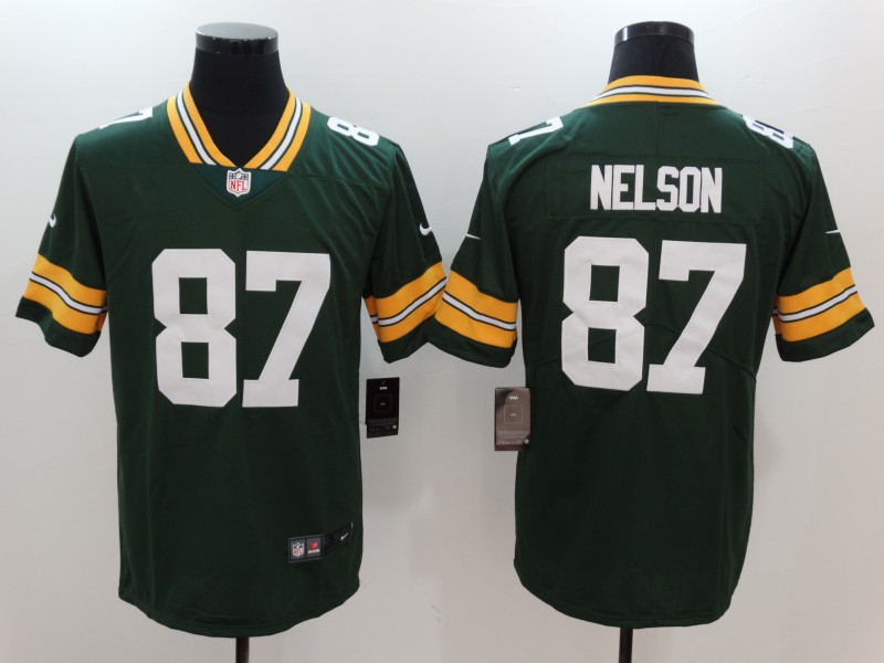 Men's Green Bay Packers Jordy Nelson #87 Green Jersey